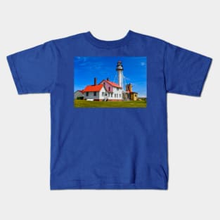 "Whitefish Point Lighthouse" - Color Kids T-Shirt